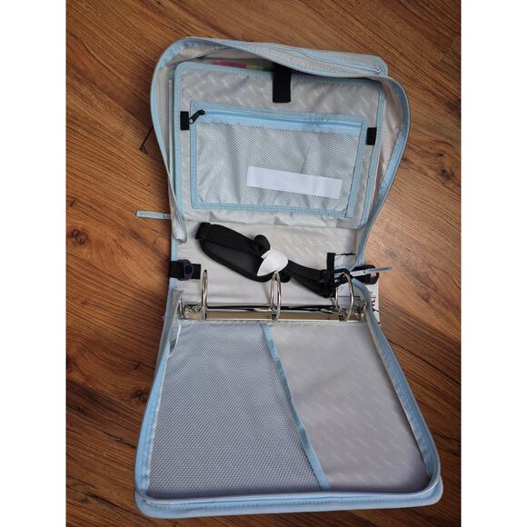 Case-it 3" 3 Ring Binder Carrying Strap File Folders With 8 Pens & 22 Pencils s9 - Picture 7 of 8